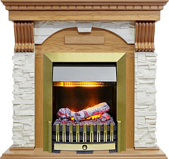 Каминокомплект Dimplex Dublin очаг Danville Antique Brass FB2 дуб/сланец белый Dimplex Dublin очаг Danville Antique Brass FB2 дуб/сланец белый
