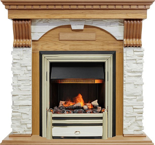 Dimplex Dublin очаг Cavendish слоновая кость с патиной/сланец крем_1