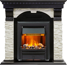 Каминокомплект Dimplex Dublin очаг Brookline Black венге/сланец белый Dimplex Dublin очаг Brookline Black венге/сланец белый