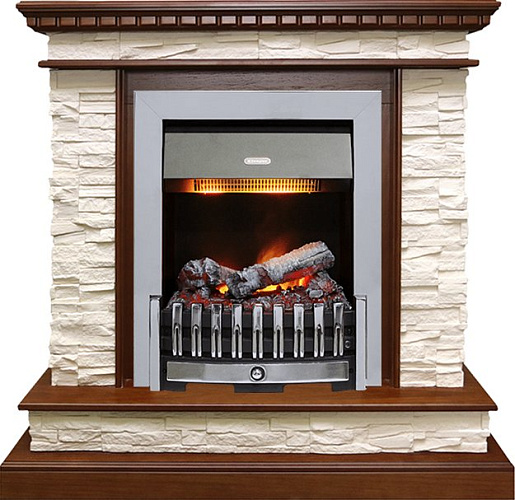 Dimplex Calgary очаг Danville Chrome FB2 дуб/сланец белый_0